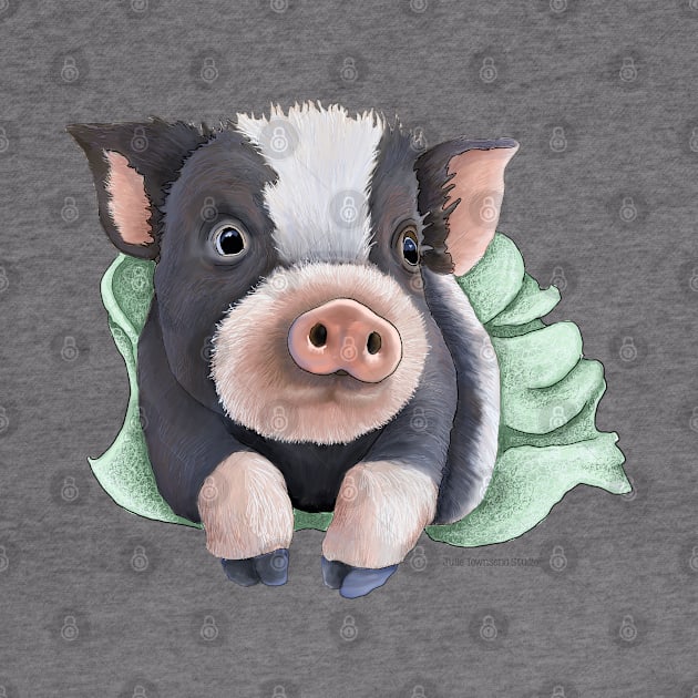 Pig in a Blanket by Julie Townsend Studio